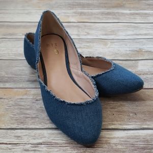 Mix No. 6 Frayed Denim Flats